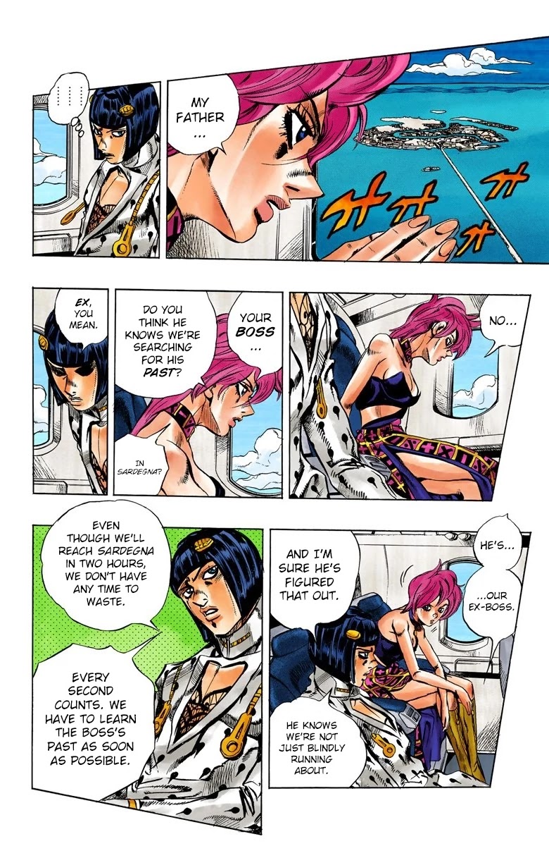 JoJo's Bizarre Adventure Part 5 - Vento Aureo (Official Colored) Chapter 94 page 9 - Chapter 94: Notorious B I G Part 1