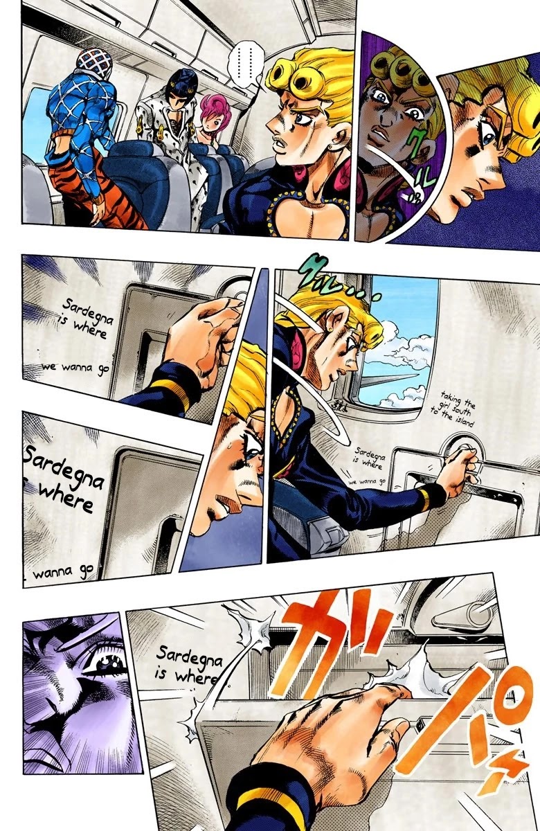 JoJo's Bizarre Adventure Part 5 - Vento Aureo (Official Colored) Chapter 95 page 12 - Chapter 95: Notorious B I G Part 2