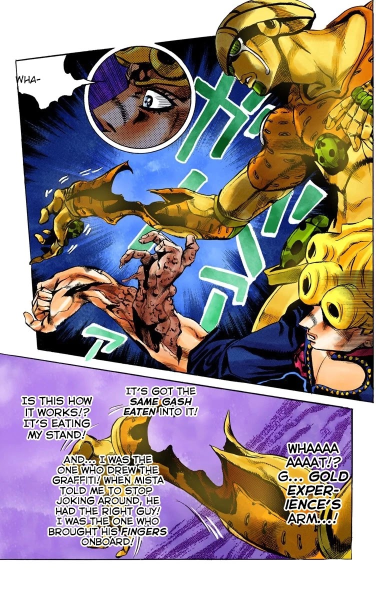 JoJo's Bizarre Adventure Part 5 - Vento Aureo (Official Colored) Chapter 95 page 18 - Chapter 95: Notorious B I G Part 2