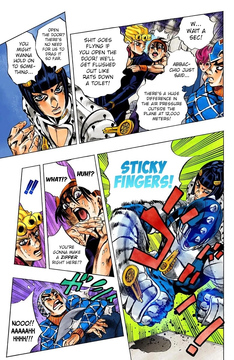 JoJo's Bizarre Adventure Part 5 - Vento Aureo (Official Colored) Chapter 95 page 7 - Chapter 95: Notorious B I G Part 2