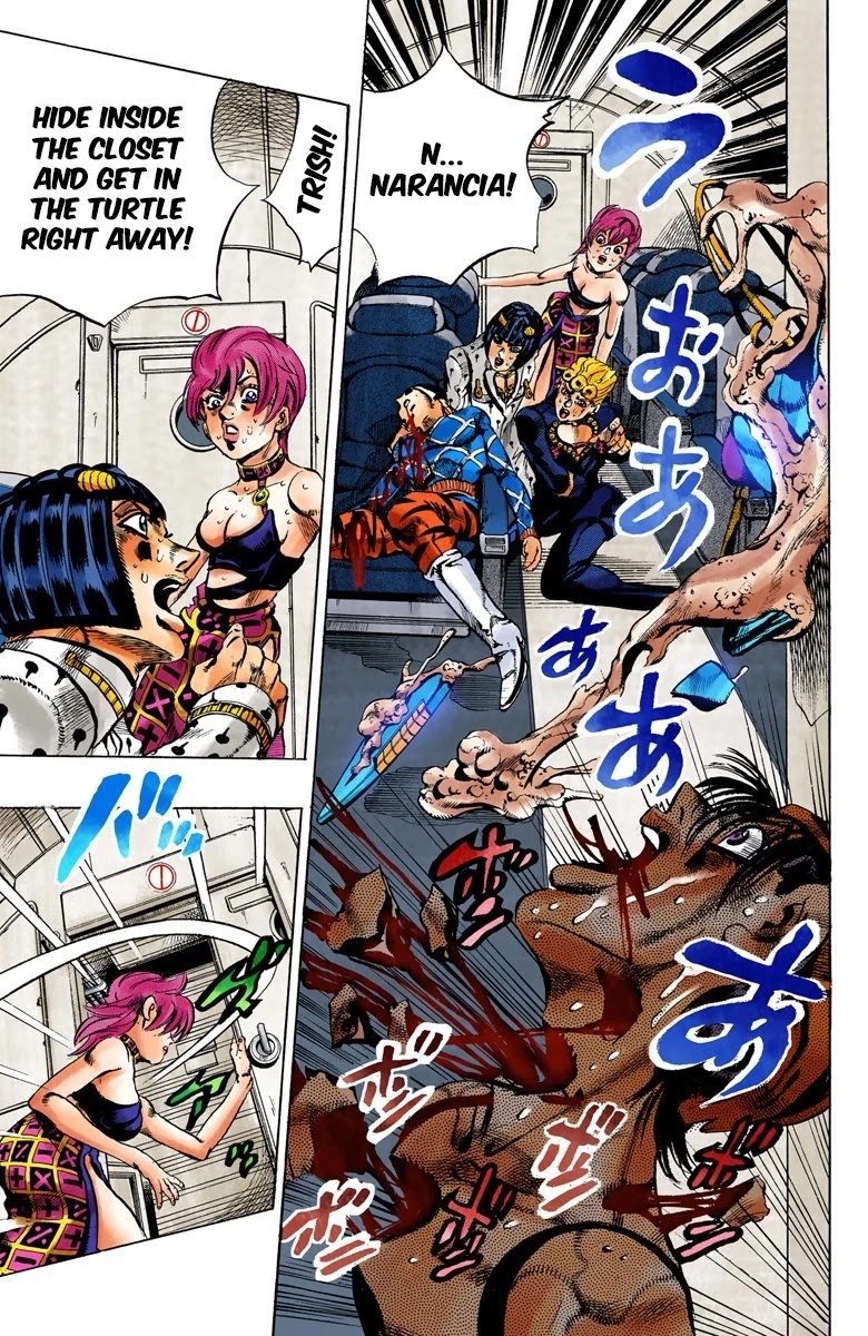JoJo's Bizarre Adventure Part 5 - Vento Aureo (Official Colored) Chapter 96 page 12 - Chapter 96: Notorious B I G Part 3