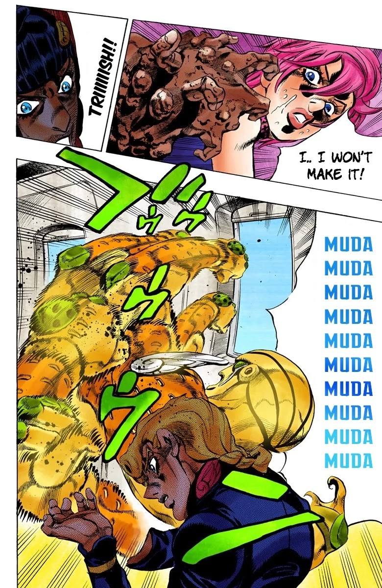 JoJo's Bizarre Adventure Part 5 - Vento Aureo (Official Colored) Chapter 96 page 14 - Chapter 96: Notorious B I G Part 3