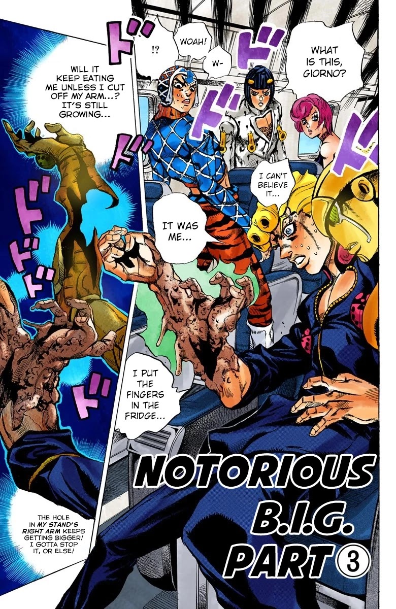 JoJo's Bizarre Adventure Part 5 - Vento Aureo (Official Colored) Chapter 96 page 2 - Chapter 96: Notorious B I G Part 3