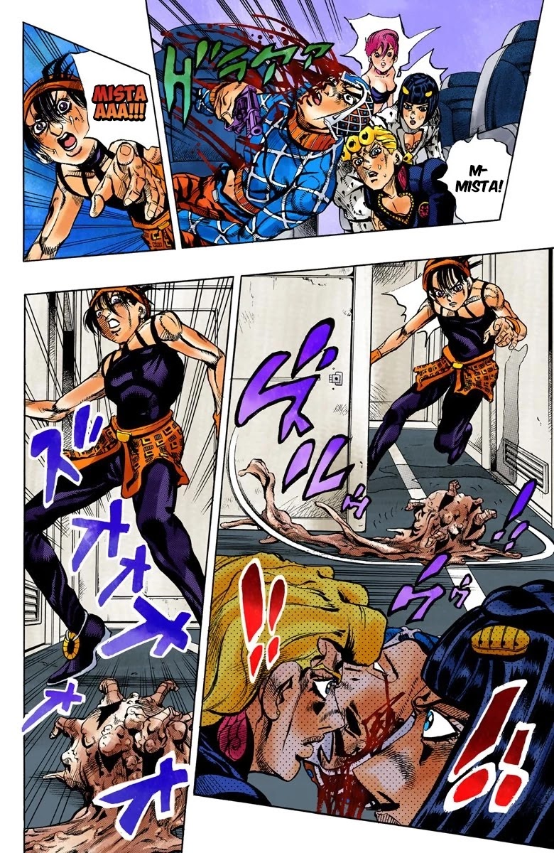 JoJo's Bizarre Adventure Part 5 - Vento Aureo (Official Colored) Chapter 96 page 8 - Chapter 96: Notorious B I G Part 3