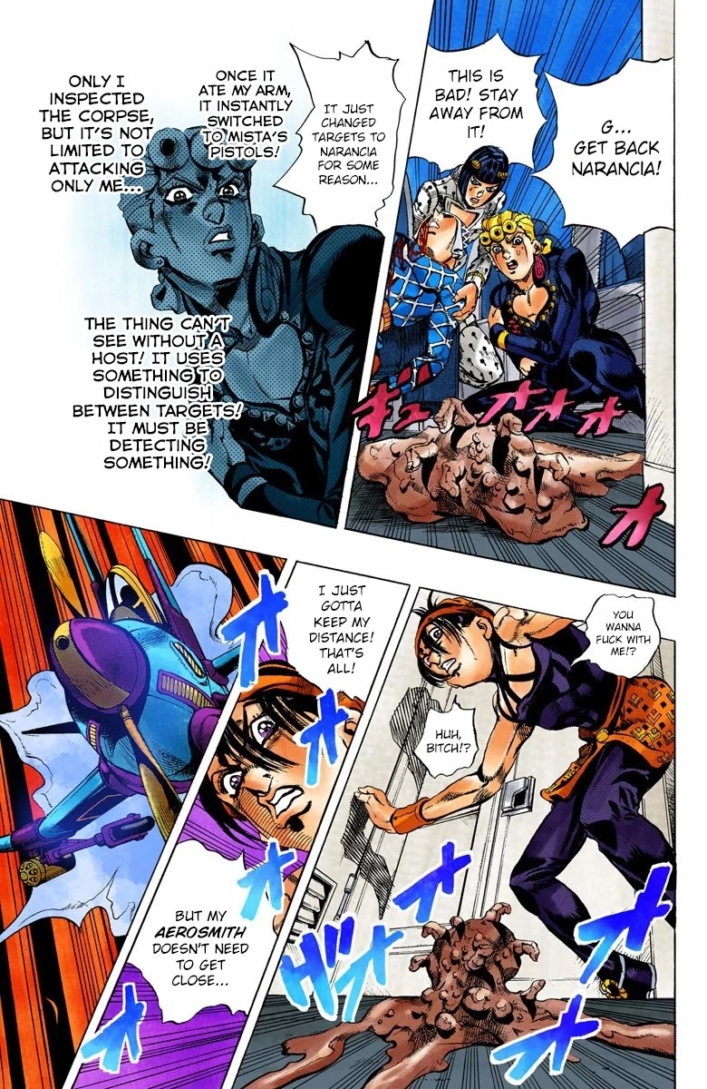JoJo's Bizarre Adventure Part 5 - Vento Aureo (Official Colored) Chapter 96 page 9 - Chapter 96: Notorious B I G Part 3