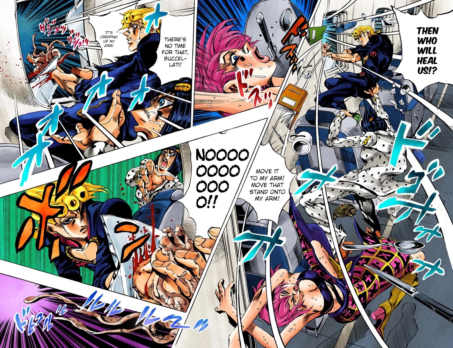 JoJo's Bizarre Adventure Part 5 - Vento Aureo (Official Colored) Chapter 97 page 4 - Chapter 97: Notorious B I G Part 4