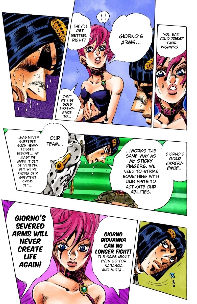 JoJo's Bizarre Adventure Part 5 - Vento Aureo (Official Colored) Chapter 97 page 8 - Chapter 97: Notorious B I G Part 4