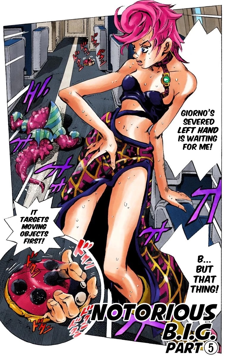 JoJo's Bizarre Adventure Part 5 - Vento Aureo (Official Colored) Chapter 98 page 2 - Chapter 98: Notorious B I G Part 5