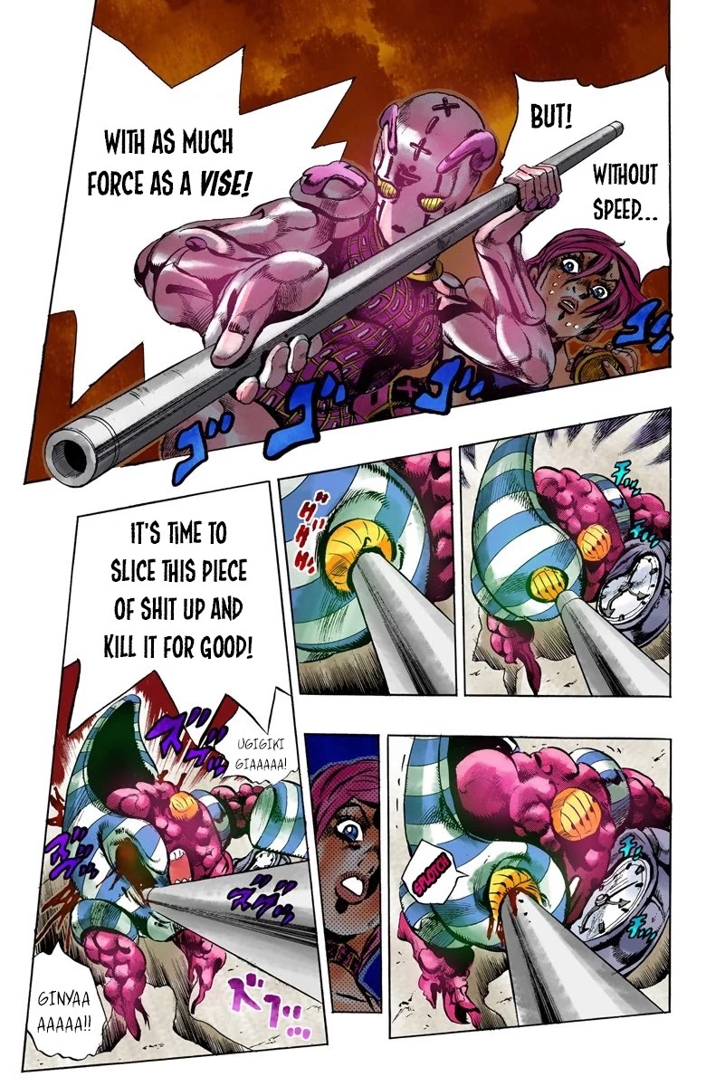 JoJo's Bizarre Adventure Part 5 - Vento Aureo (Official Colored) Chapter 99 page 17 - Chapter 99: Notorious B I G Part 6