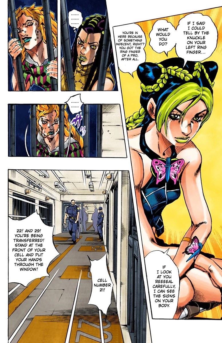 JoJo's Bizarre Adventure Part 6 - Stone Ocean (Official Colored) Chapter 1 page 10 - Chapter 1: Stone Ocean Part 1
