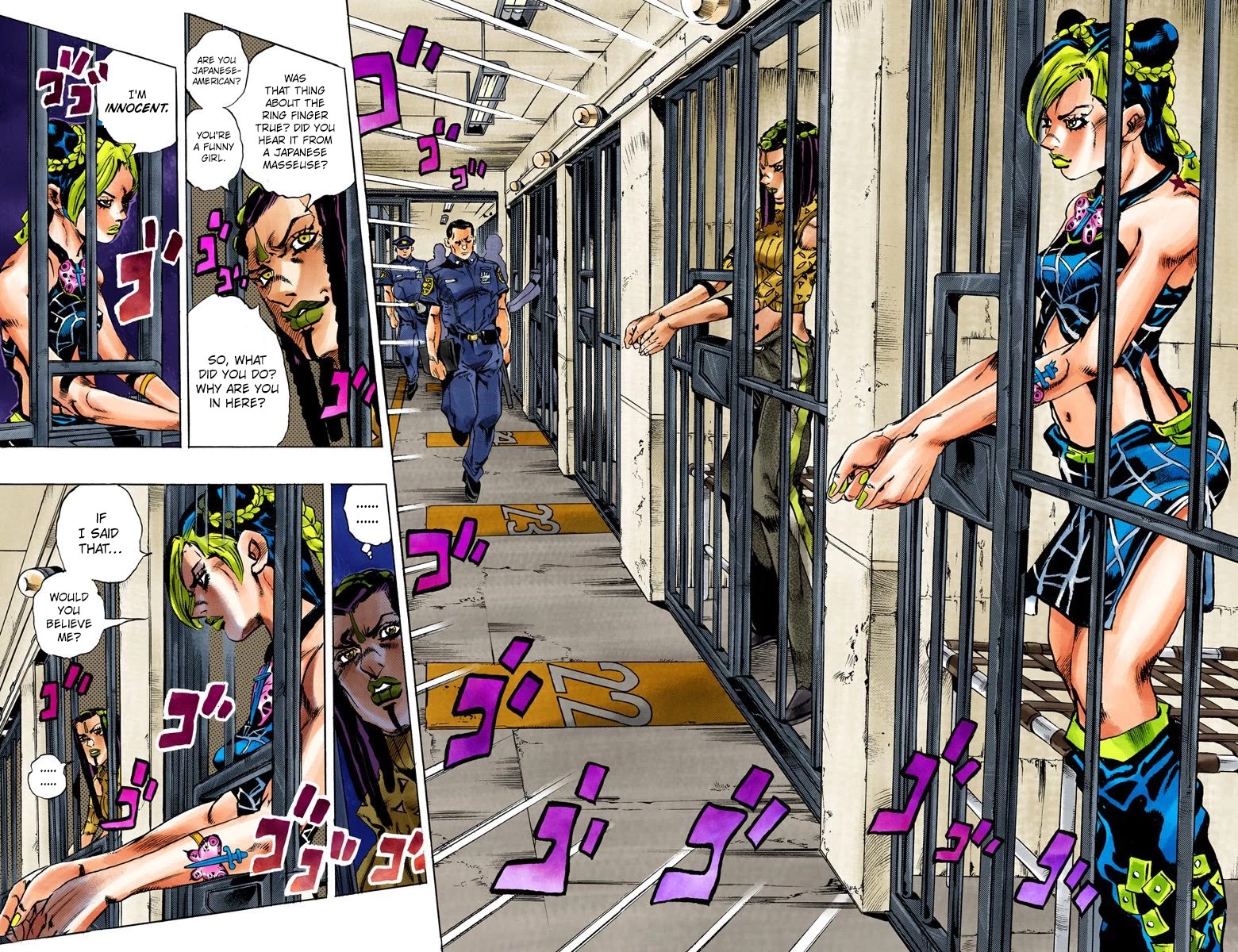 JoJo's Bizarre Adventure Part 6 - Stone Ocean (Official Colored) Chapter 1 page 12 - Chapter 1: Stone Ocean Part 1