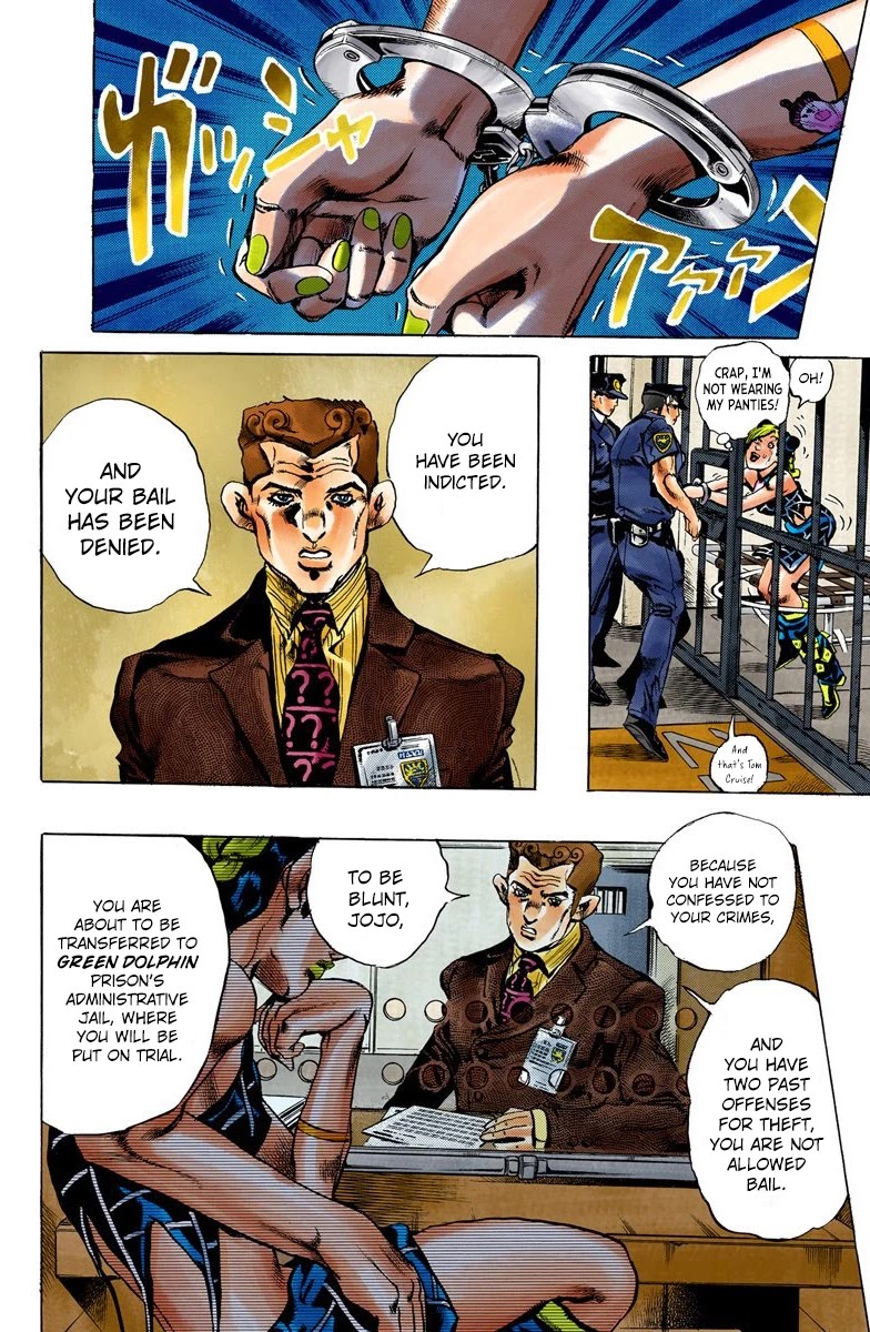 JoJo's Bizarre Adventure Part 6 - Stone Ocean (Official Colored) Chapter 1 page 13 - Chapter 1: Stone Ocean Part 1