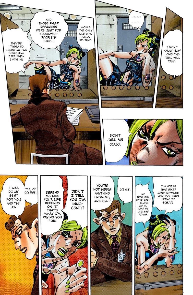 JoJo's Bizarre Adventure Part 6 - Stone Ocean (Official Colored) Chapter 1 page 14 - Chapter 1: Stone Ocean Part 1