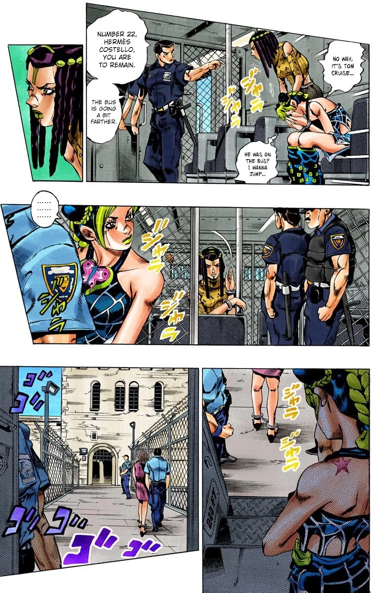 JoJo's Bizarre Adventure Part 6 - Stone Ocean (Official Colored) Chapter 1 page 28 - Chapter 1: Stone Ocean Part 1