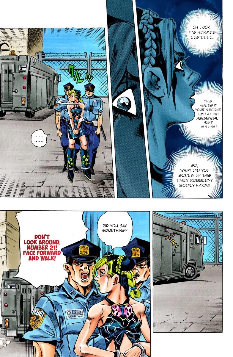 JoJo's Bizarre Adventure Part 6 - Stone Ocean (Official Colored) Chapter 1 page 30 - Chapter 1: Stone Ocean Part 1