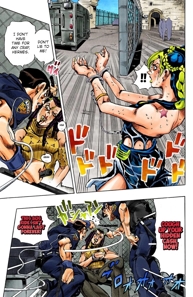 JoJo's Bizarre Adventure Part 6 - Stone Ocean (Official Colored) Chapter 1 page 34 - Chapter 1: Stone Ocean Part 1