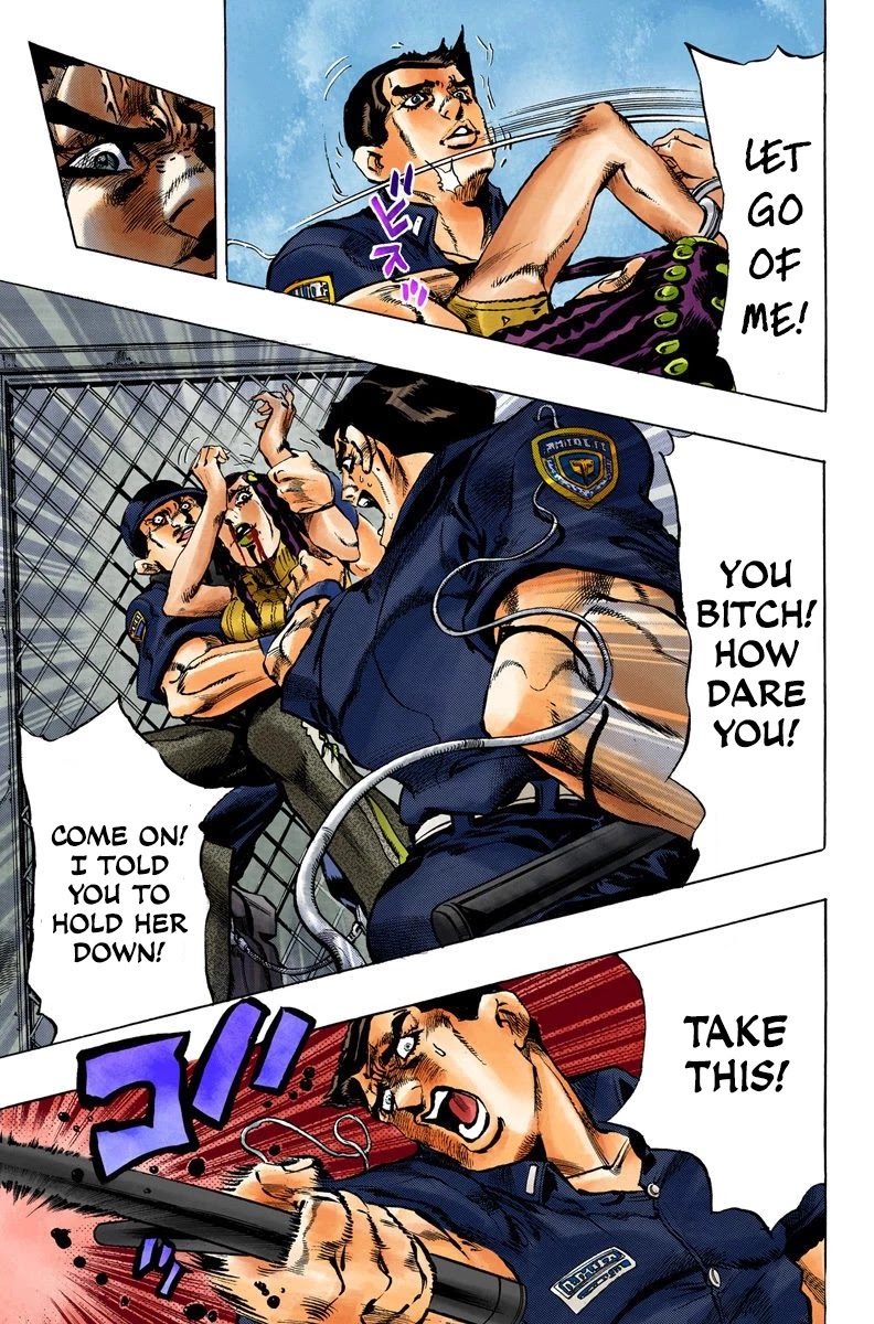 JoJo's Bizarre Adventure Part 6 - Stone Ocean (Official Colored) Chapter 1 page 40 - Chapter 1: Stone Ocean Part 1
