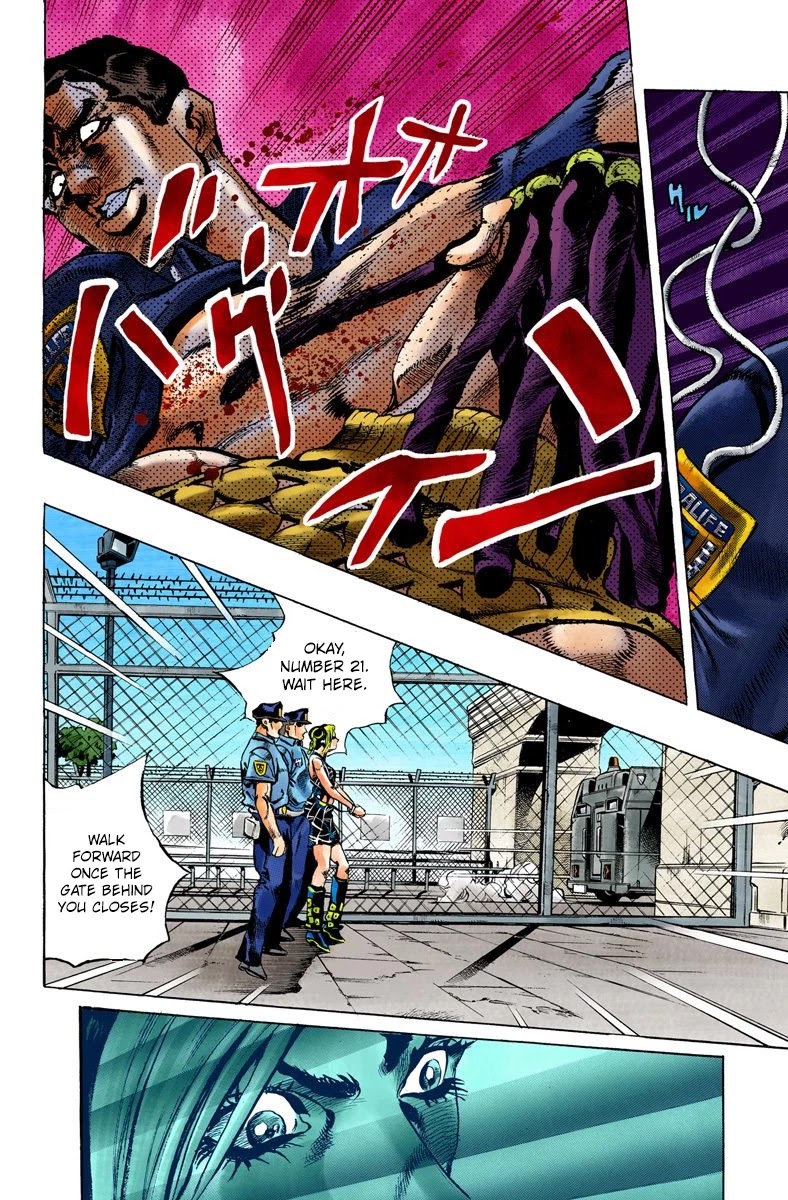 JoJo's Bizarre Adventure Part 6 - Stone Ocean (Official Colored) Chapter 1 page 41 - Chapter 1: Stone Ocean Part 1