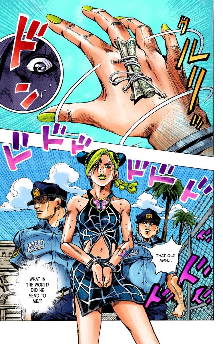 JoJo's Bizarre Adventure Part 6 - Stone Ocean (Official Colored) Chapter 1 page 45 - Chapter 1: Stone Ocean Part 1