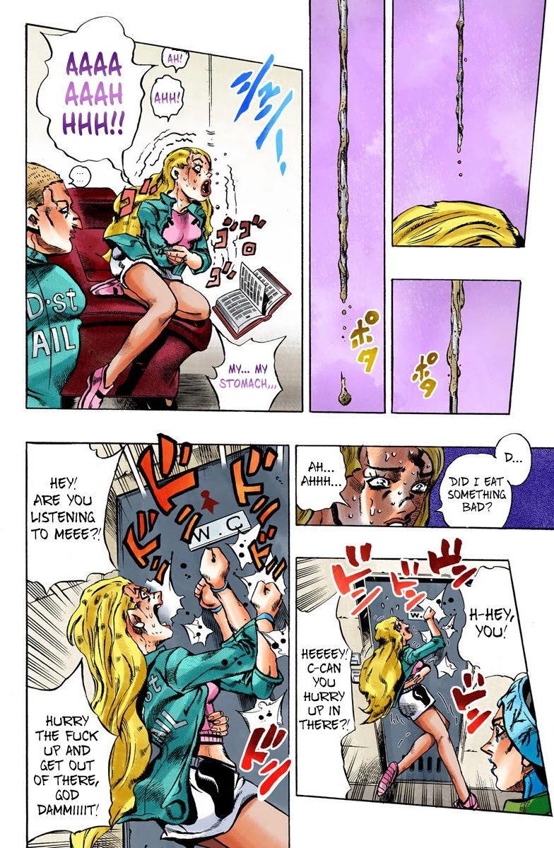 JoJo's Bizarre Adventure Part 6 - Stone Ocean (Official Colored) Chapter 10 page 16 - Chapter 10: Green dolphin street prison