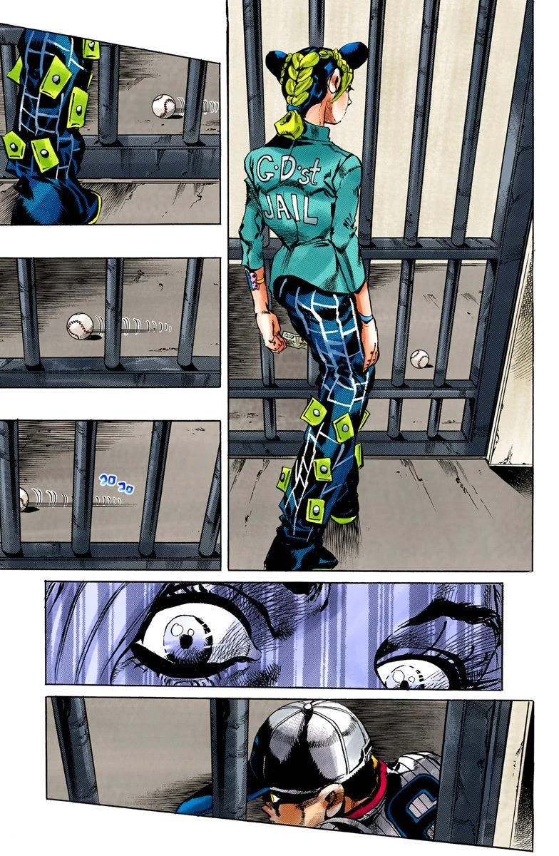 JoJo's Bizarre Adventure Part 6 - Stone Ocean (Official Colored) Chapter 10 page 19 - Chapter 10: Green dolphin street prison