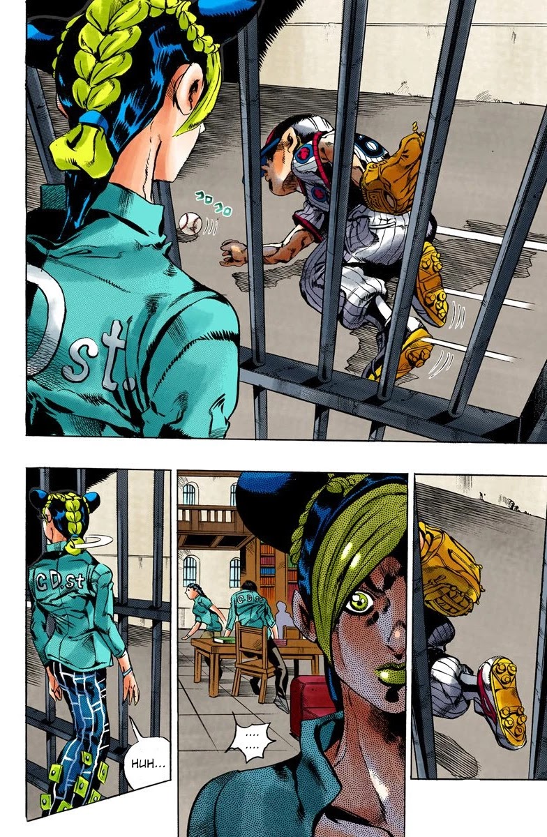 JoJo's Bizarre Adventure Part 6 - Stone Ocean (Official Colored) Chapter 10 page 20 - Chapter 10: Green dolphin street prison