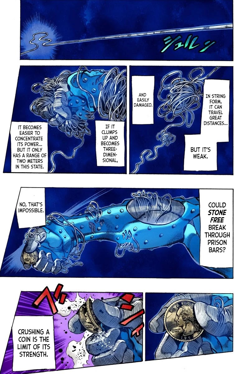 JoJo's Bizarre Adventure Part 6 - Stone Ocean (Official Colored) Chapter 10 page 3 - Chapter 10: Green dolphin street prison
