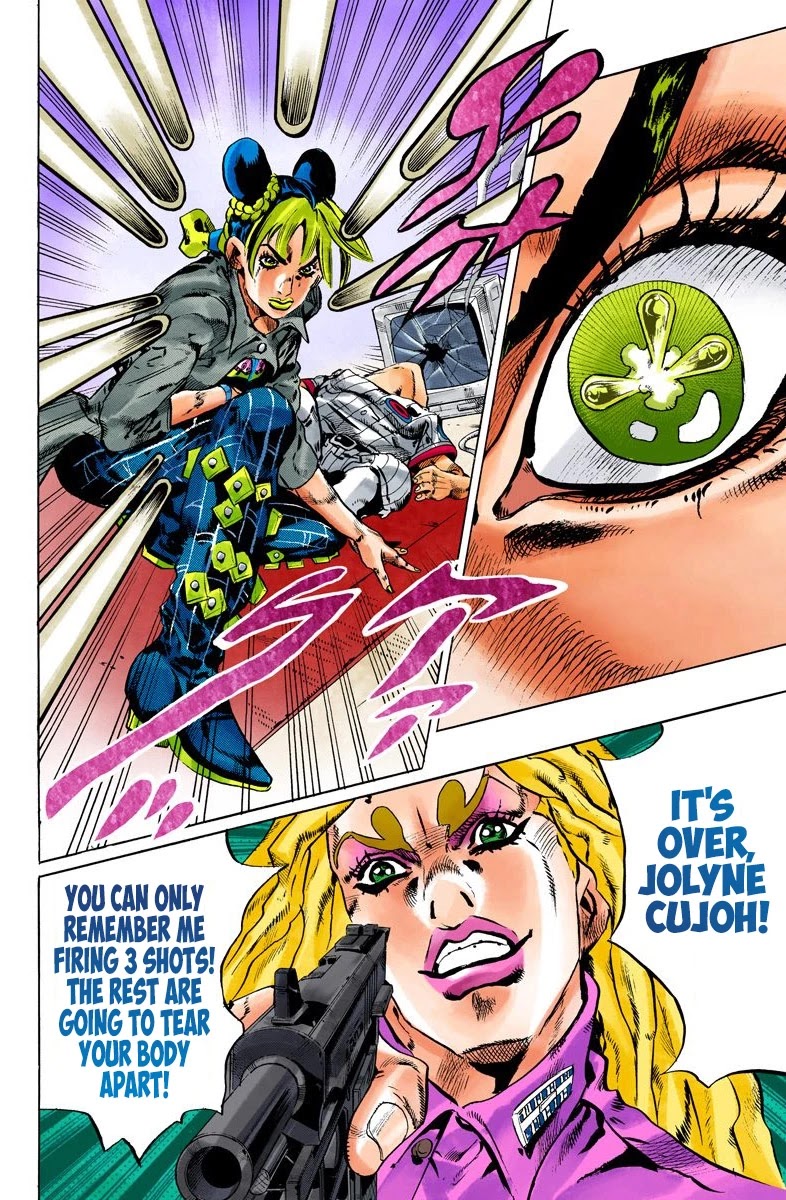 JoJo's Bizarre Adventure Part 6 - Stone Ocean (Official Colored) Chapter 100 page 13 - Chapter 100: Jail House Lock! Part 5
