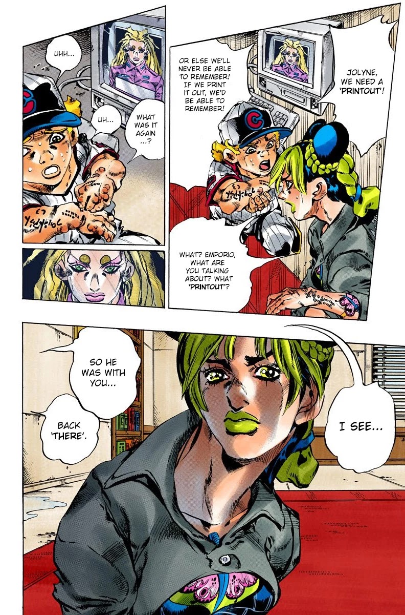 JoJo's Bizarre Adventure Part 6 - Stone Ocean (Official Colored) Chapter 100 page 6 - Chapter 100: Jail House Lock! Part 5