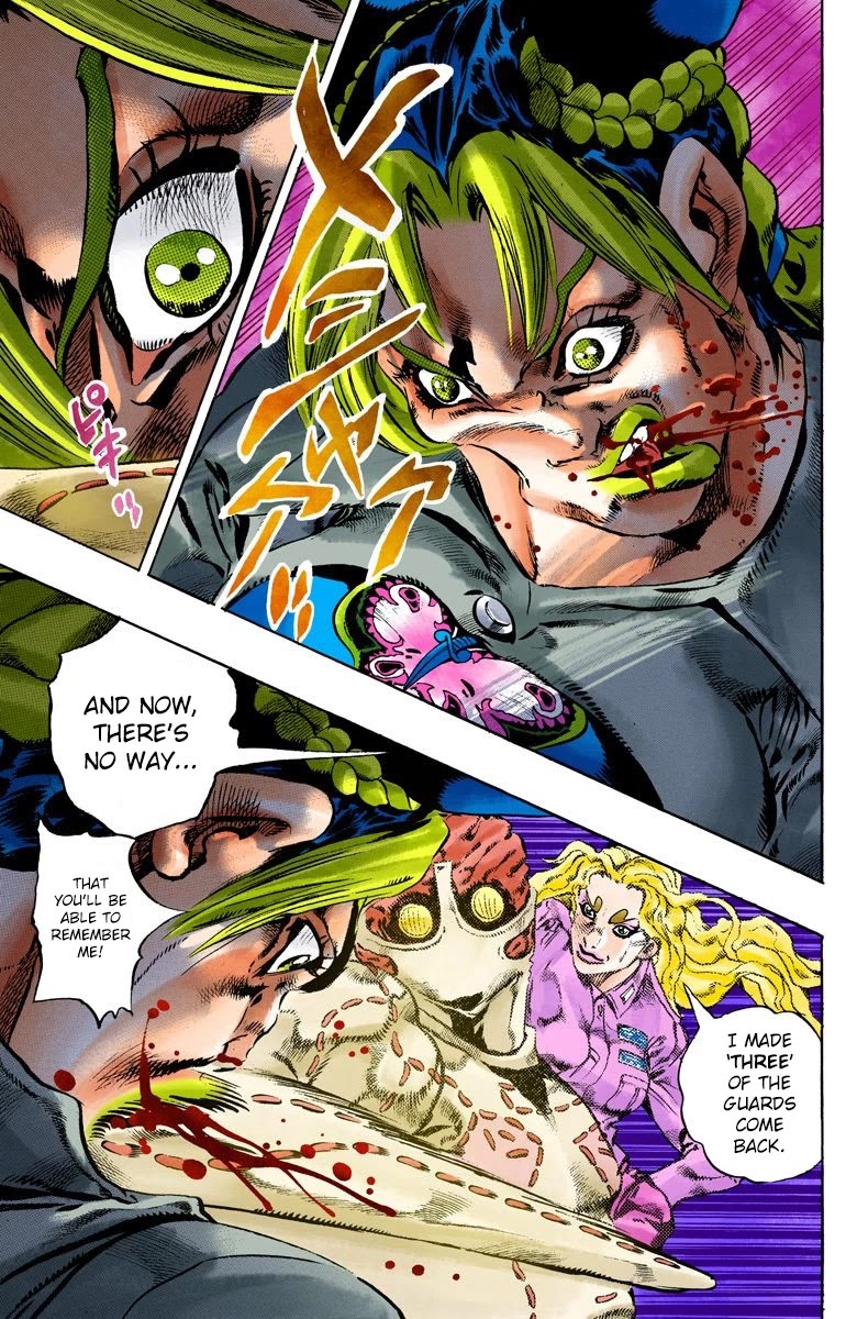 JoJo's Bizarre Adventure Part 6 - Stone Ocean (Official Colored) Chapter 101 page 11 - Chapter 101: Jail House Lock! Part 6