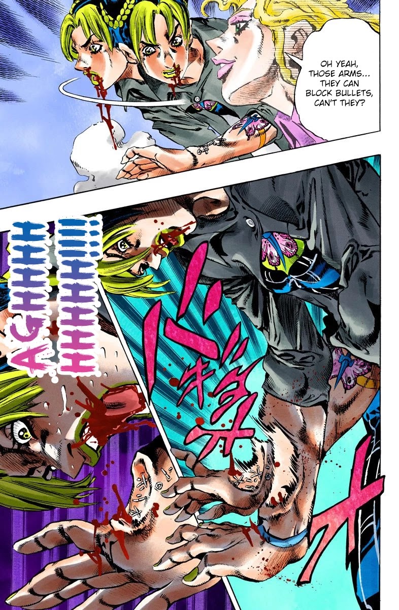 JoJo's Bizarre Adventure Part 6 - Stone Ocean (Official Colored) Chapter 101 page 13 - Chapter 101: Jail House Lock! Part 6