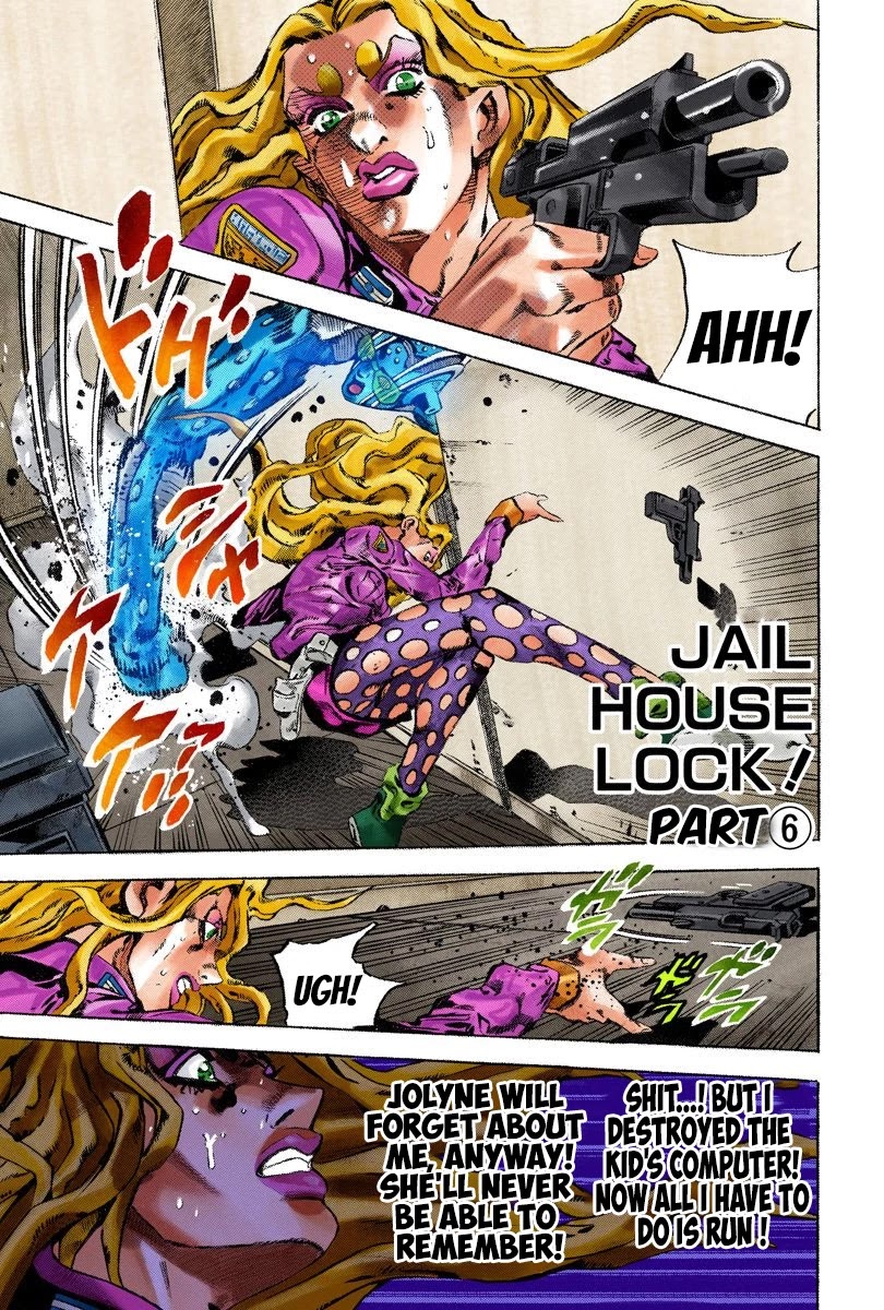 JoJo's Bizarre Adventure Part 6 - Stone Ocean (Official Colored) Chapter 101 page 2 - Chapter 101: Jail House Lock! Part 6