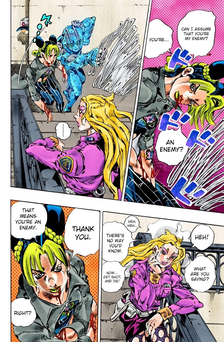 JoJo's Bizarre Adventure Part 6 - Stone Ocean (Official Colored) Chapter 101 page 20 - Chapter 101: Jail House Lock! Part 6