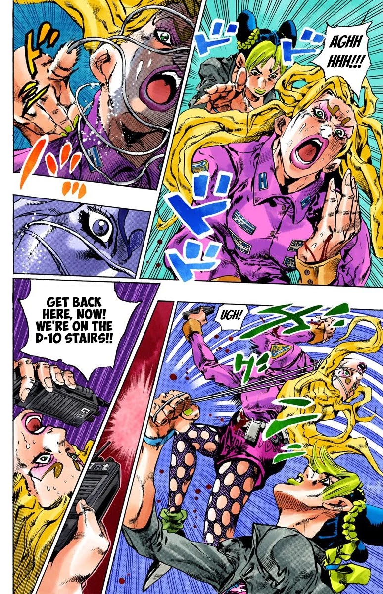 JoJo's Bizarre Adventure Part 6 - Stone Ocean (Official Colored) Chapter 101 page 8 - Chapter 101: Jail House Lock! Part 6
