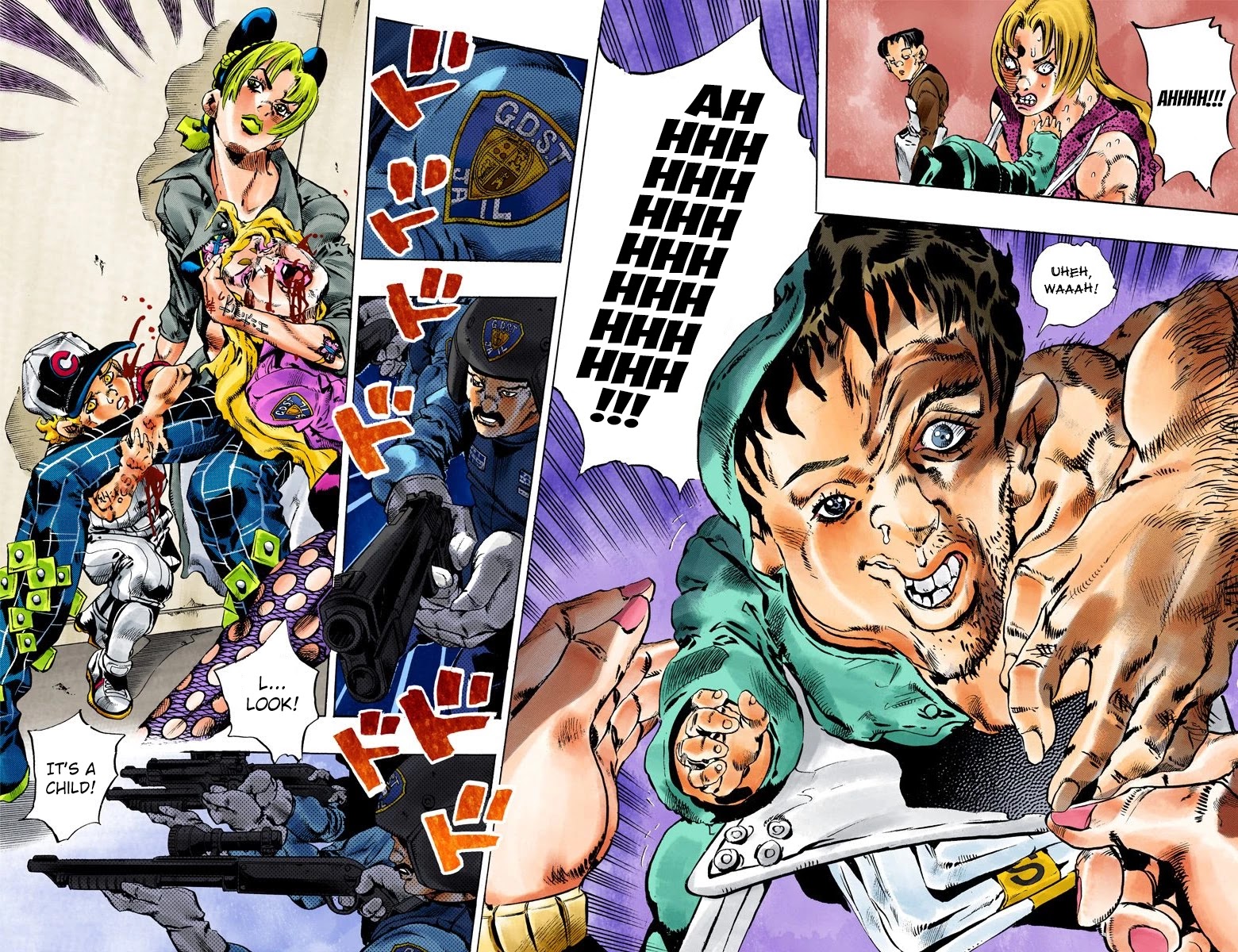 JoJo's Bizarre Adventure Part 6 - Stone Ocean (Official Colored) Chapter 102 page 11 - Chapter 102: Jail-Break