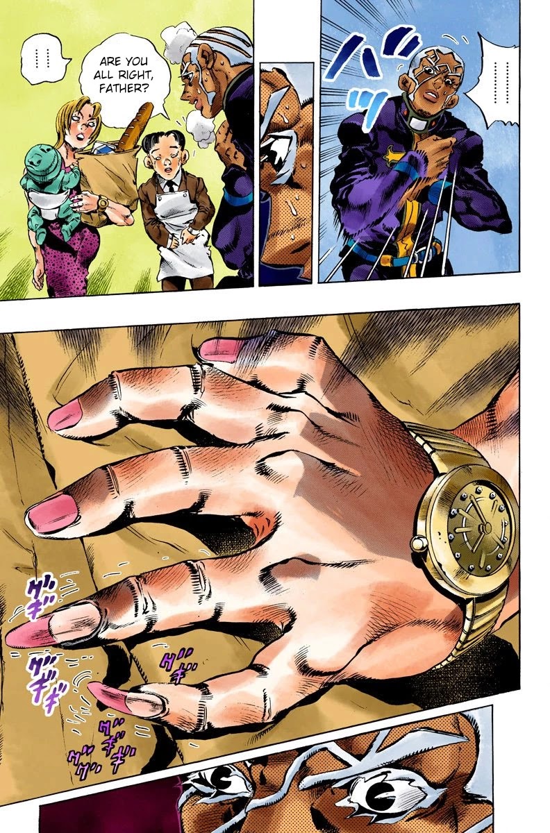 JoJo's Bizarre Adventure Part 6 - Stone Ocean (Official Colored) Chapter 102 page 8 - Chapter 102: Jail-Break
