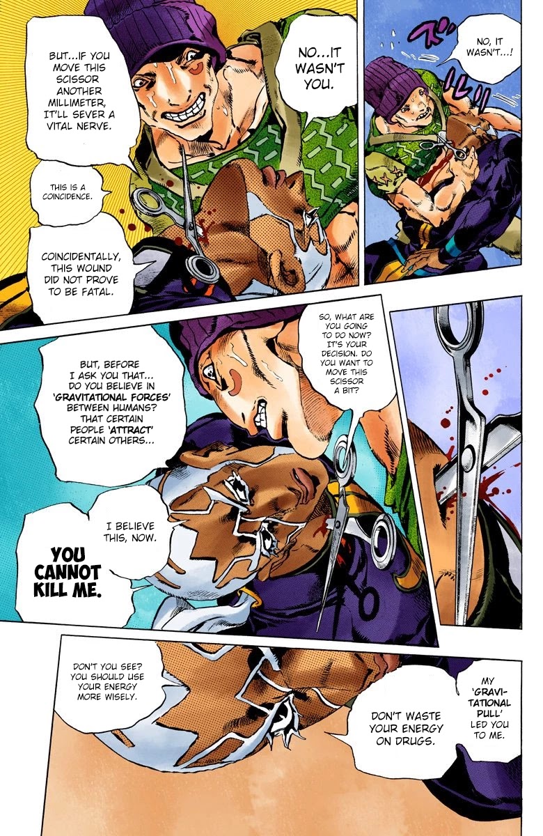 JoJo's Bizarre Adventure Part 6 - Stone Ocean (Official Colored) Chapter 103 page 13 - Chapter 103: The 3 Men Who Were Carried To The Hospital