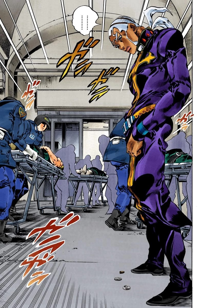 JoJo's Bizarre Adventure Part 6 - Stone Ocean (Official Colored) Chapter 103 page 7 - Chapter 103: The 3 Men Who Were Carried To The Hospital