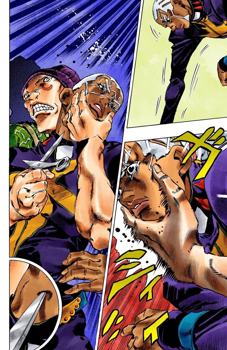 JoJo's Bizarre Adventure Part 6 - Stone Ocean (Official Colored) Chapter 103 page 8 - Chapter 103: The 3 Men Who Were Carried To The Hospital
