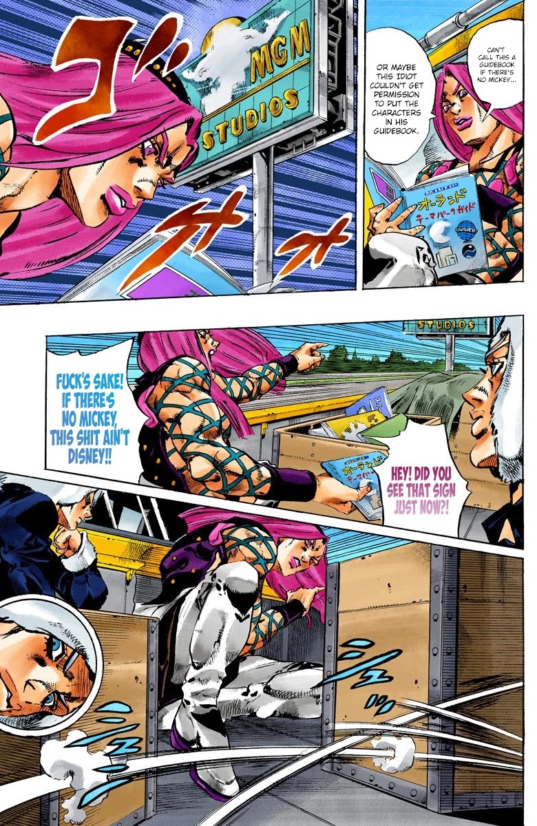 JoJo's Bizarre Adventure Part 6 - Stone Ocean (Official Colored) Chapter 104 page 14 - Chapter 104: Bohemian Rhapsody Part 1