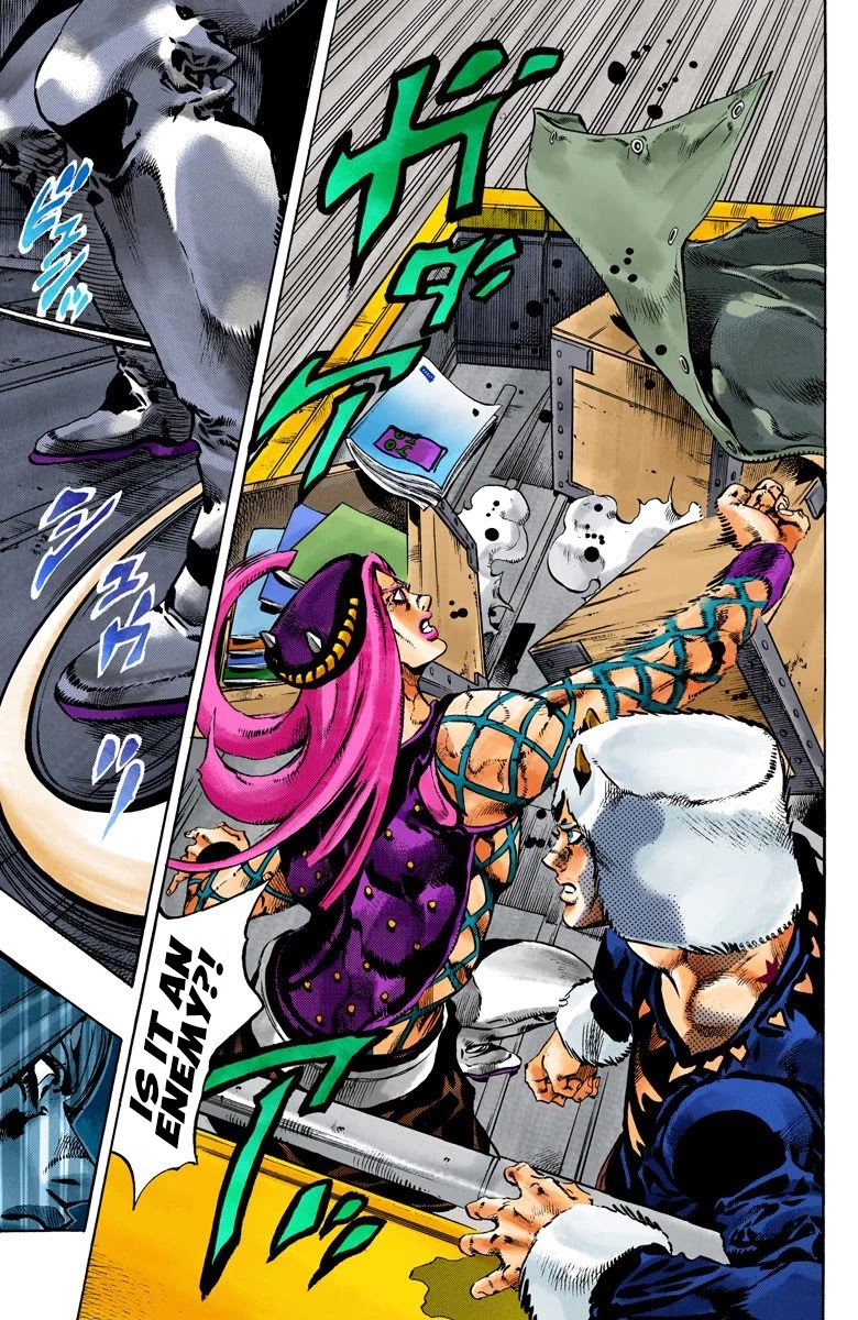 JoJo's Bizarre Adventure Part 6 - Stone Ocean (Official Colored) Chapter 104 page 16 - Chapter 104: Bohemian Rhapsody Part 1
