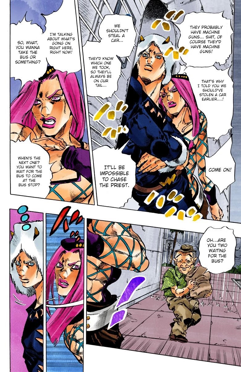JoJo's Bizarre Adventure Part 6 - Stone Ocean (Official Colored) Chapter 104 page 8 - Chapter 104: Bohemian Rhapsody Part 1