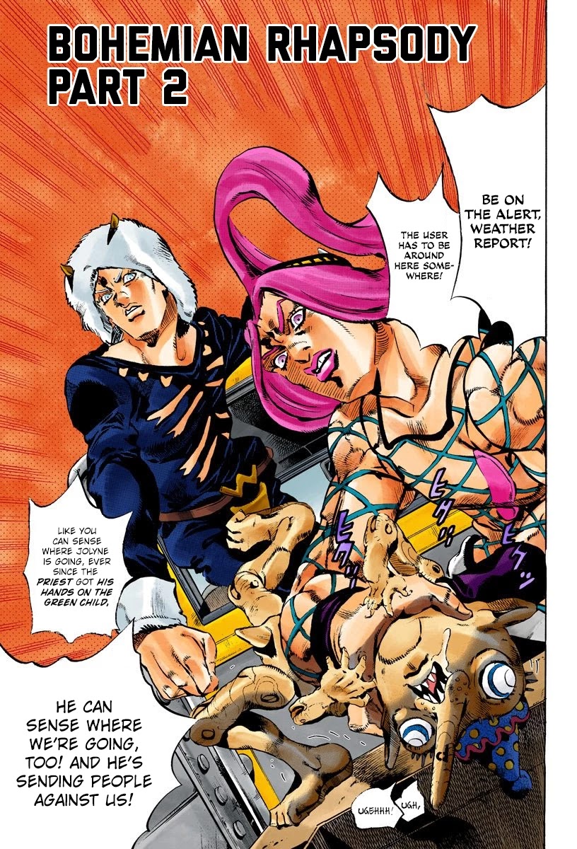 JoJo's Bizarre Adventure Part 6 - Stone Ocean (Official Colored) Chapter 105 page 1 - Chapter 105: Bohemian Rhapsody Part 2