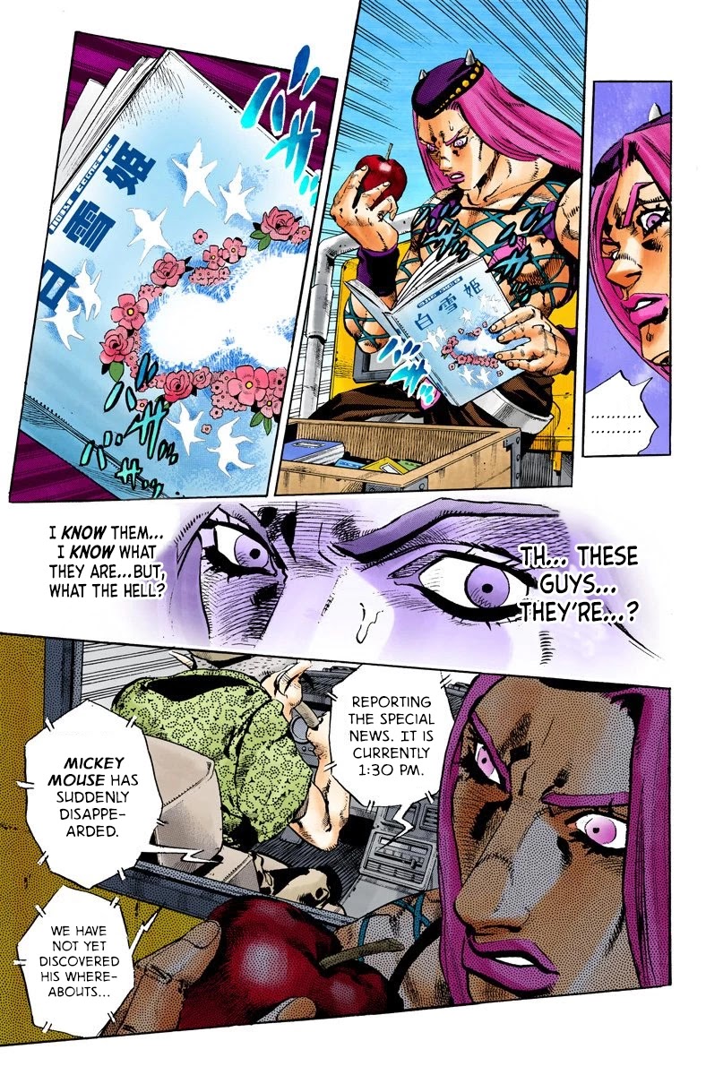 JoJo's Bizarre Adventure Part 6 - Stone Ocean (Official Colored) Chapter 105 page 11 - Chapter 105: Bohemian Rhapsody Part 2