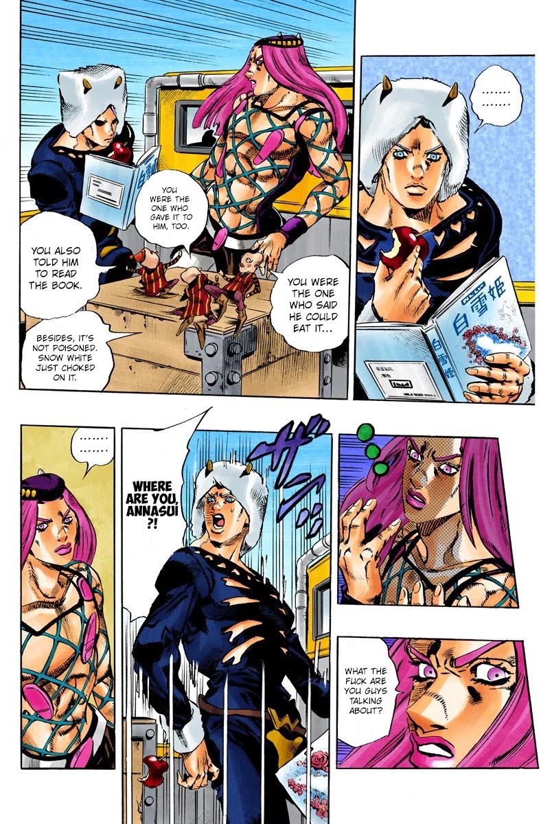 JoJo's Bizarre Adventure Part 6 - Stone Ocean (Official Colored) Chapter 105 page 14 - Chapter 105: Bohemian Rhapsody Part 2