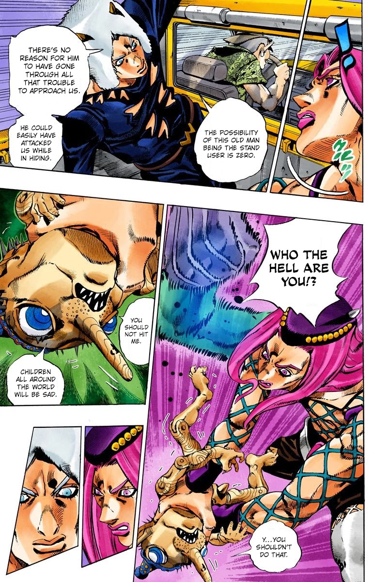 JoJo's Bizarre Adventure Part 6 - Stone Ocean (Official Colored) Chapter 105 page 3 - Chapter 105: Bohemian Rhapsody Part 2