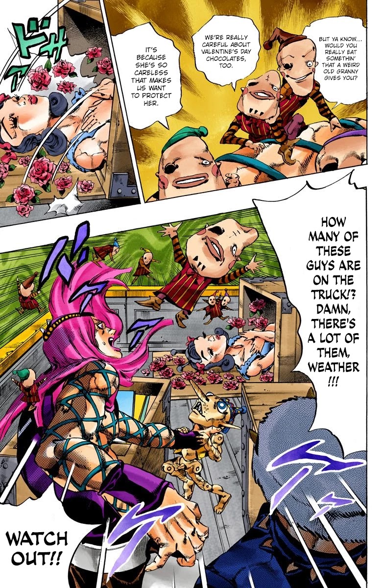 JoJo's Bizarre Adventure Part 6 - Stone Ocean (Official Colored) Chapter 105 page 9 - Chapter 105: Bohemian Rhapsody Part 2