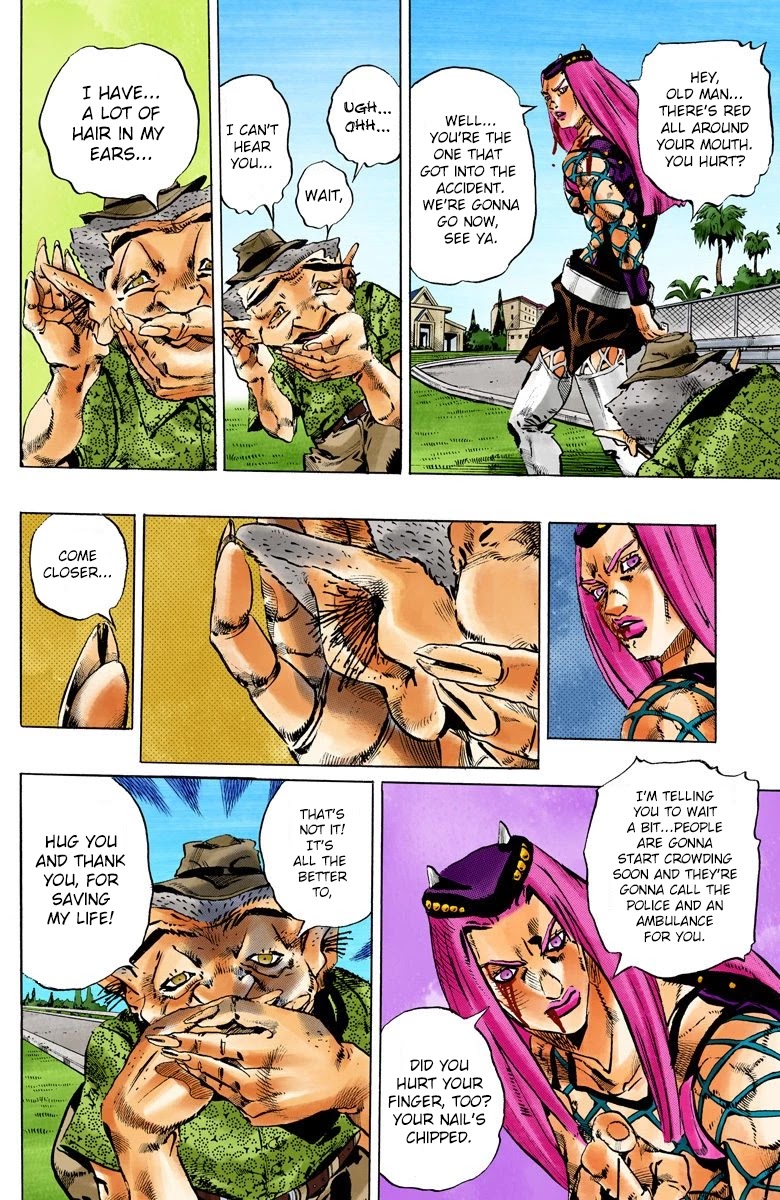 JoJo's Bizarre Adventure Part 6 - Stone Ocean (Official Colored) Chapter 106 page 13 - Chapter 106: Bohemian Rhapsody Part 3