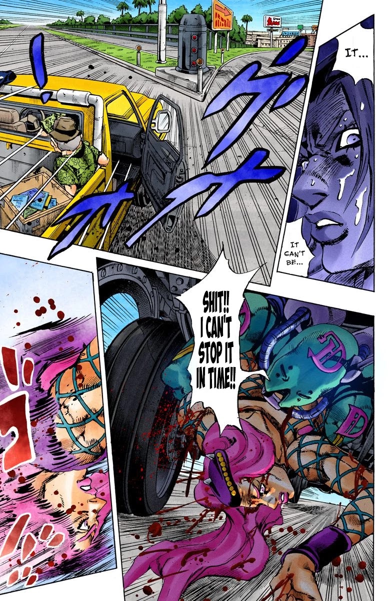 JoJo's Bizarre Adventure Part 6 - Stone Ocean (Official Colored) Chapter 106 page 4 - Chapter 106: Bohemian Rhapsody Part 3