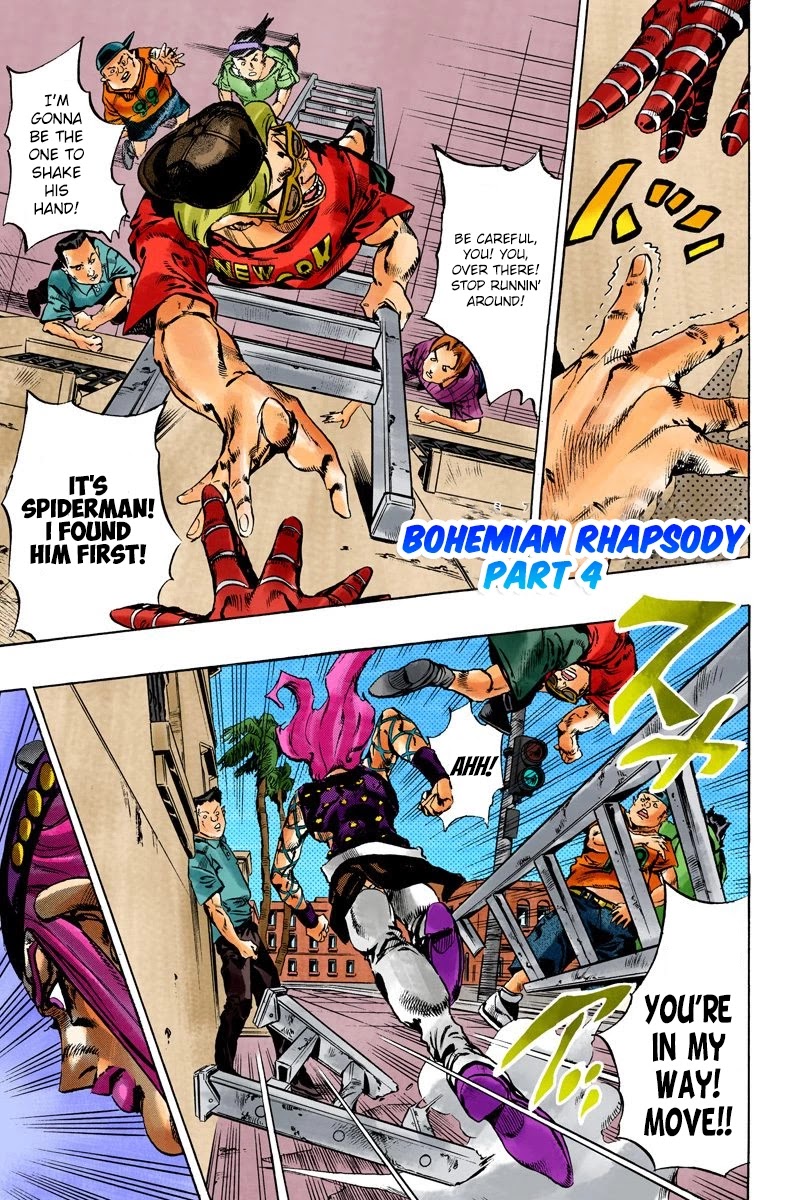 JoJo's Bizarre Adventure Part 6 - Stone Ocean (Official Colored) Chapter 107 page 1 - Chapter 107: Bohemian Rhapsody Part 4
